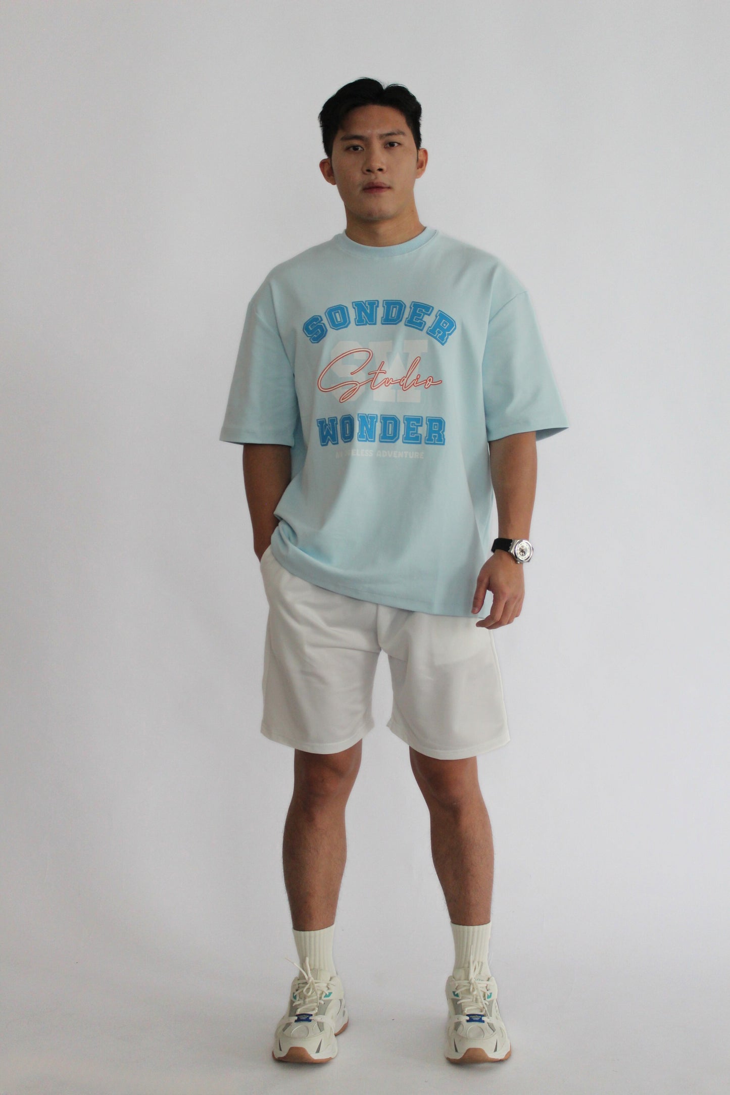SW Studio Oversize Light Blue Tee