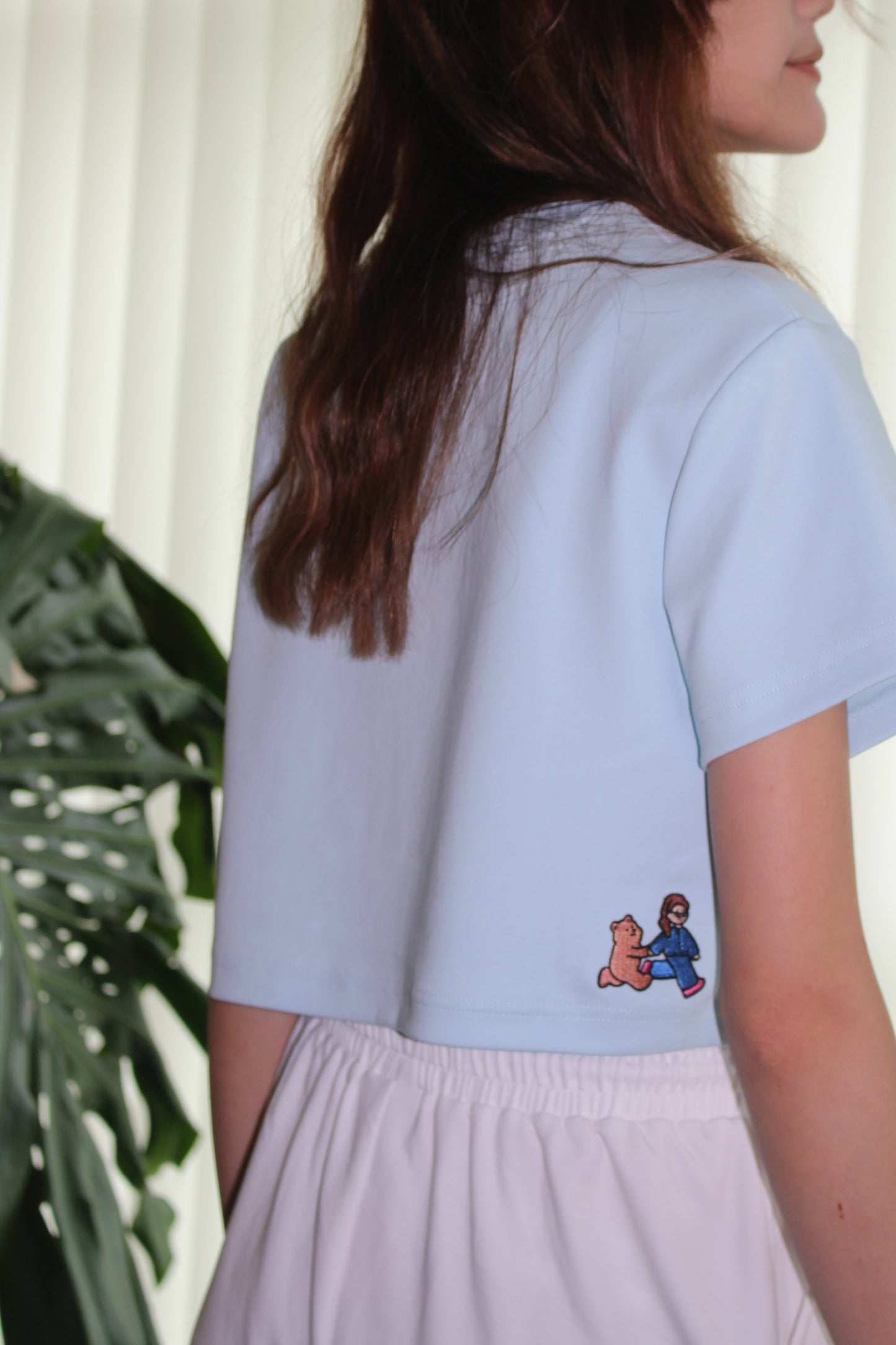 SW Signature Light Blue Crop Top